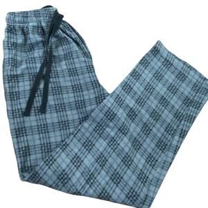 Stafford Essentials Gray & Black Plaid Pajama Bottoms Juniors S/CH Classic Fit